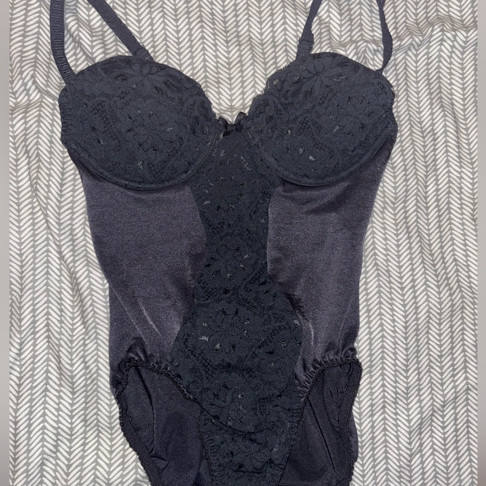 Elegant Black Lace Bodysuit